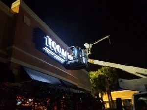 Toojay's Vero Beach Night Install